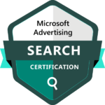 Badge Microsoft Advertising Certified Professional Search