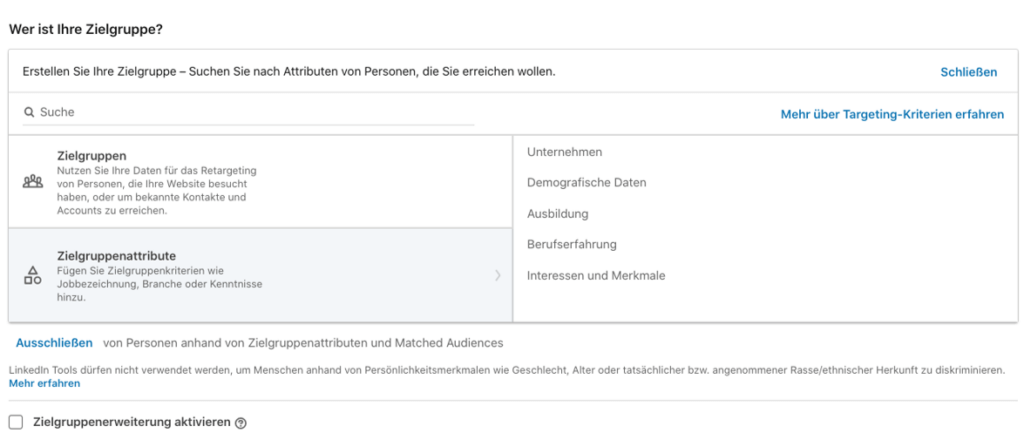 LinkedIn Targeting