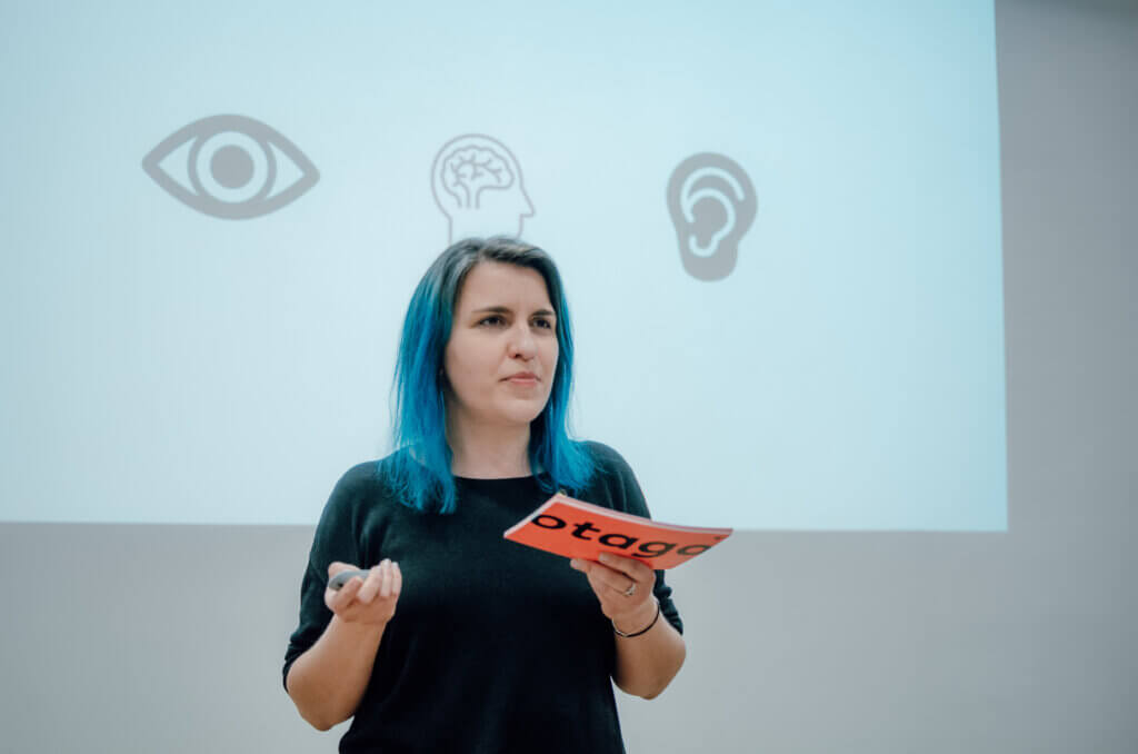 Valentina Hornek beim otago Meetup 1/2024