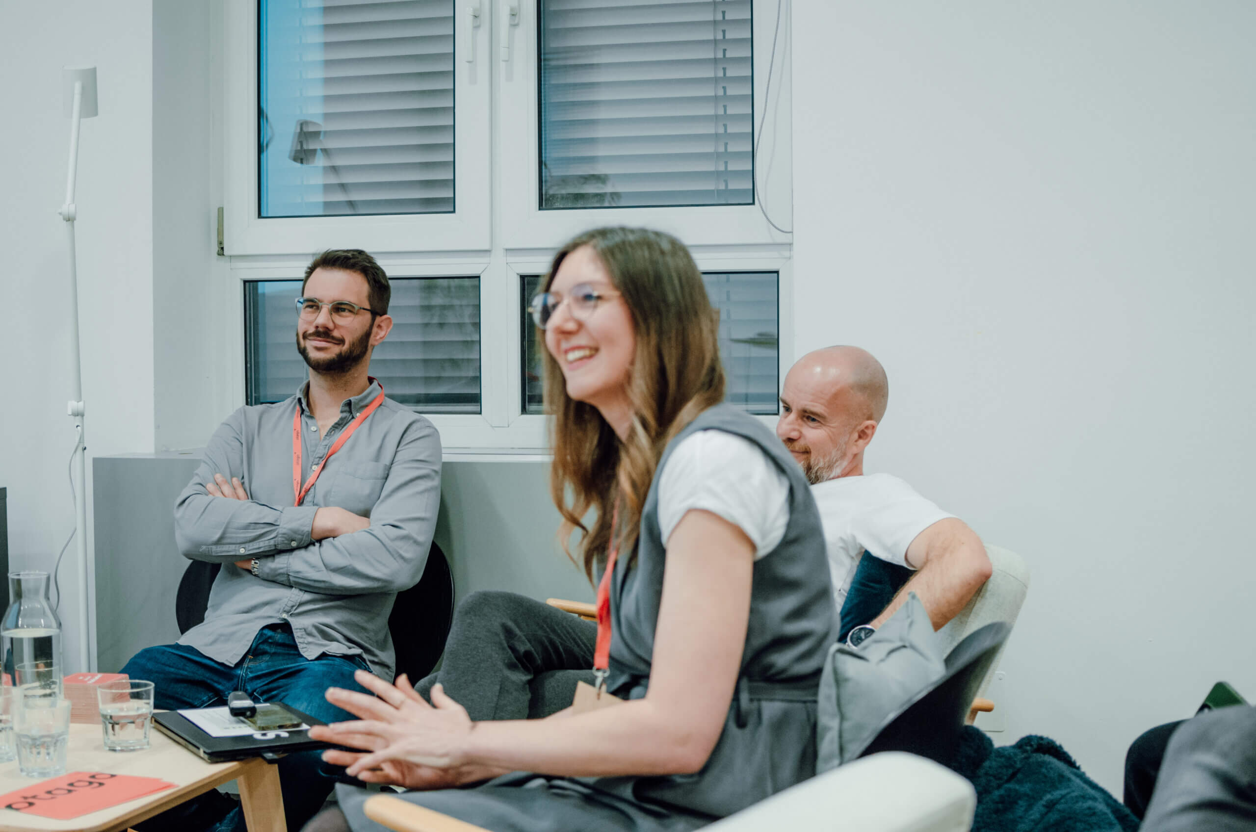 Verena Haas, Stefan Tesch und Joachim Feher beim otago Meetup 1/2024