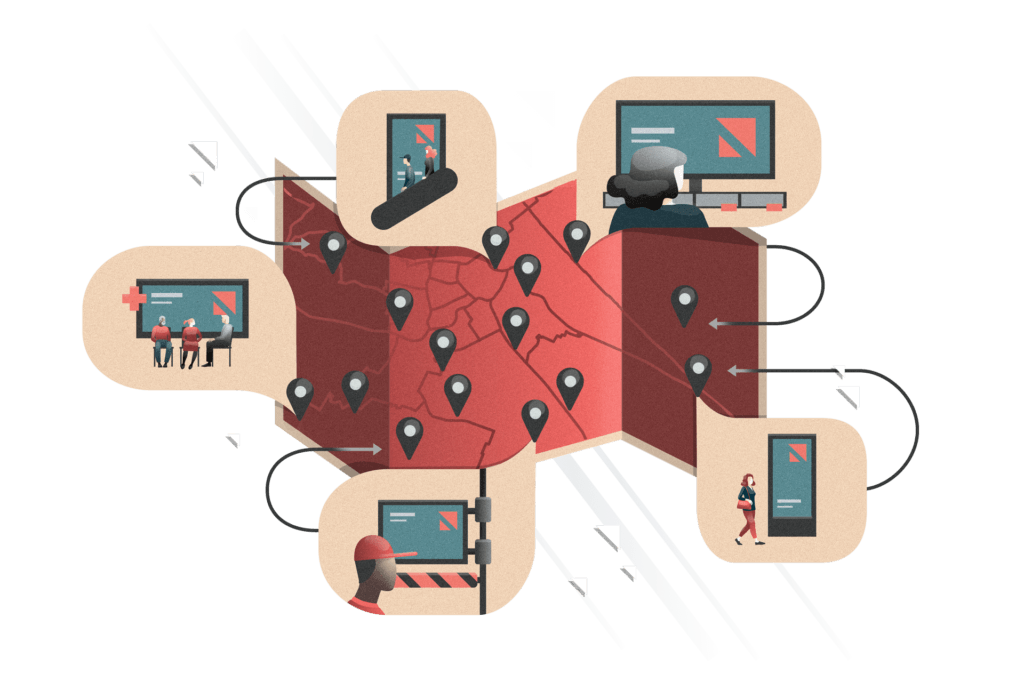 otago Programmatic Digital Out of Home Map