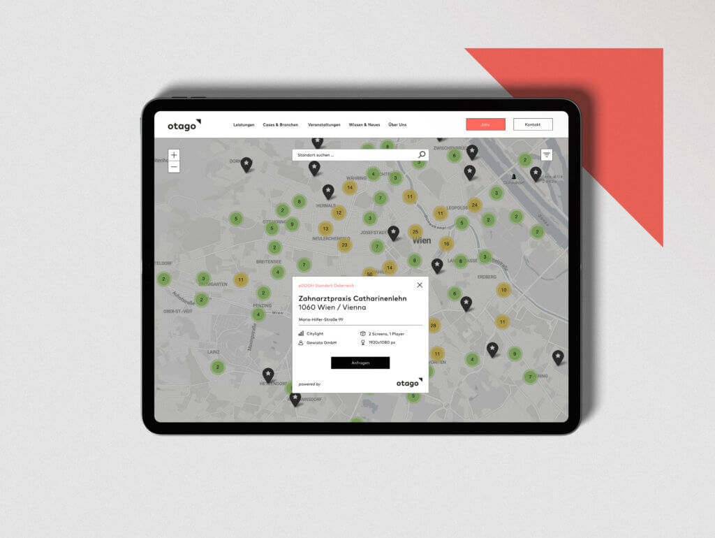 otago Programmatic Digital Out of Home Map