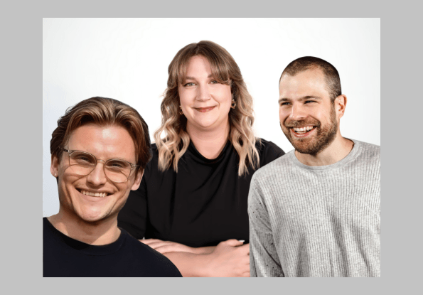 Hana Greiner und Alexander Korec von COPE sowie Walter Berthold von Tchibo Österreich