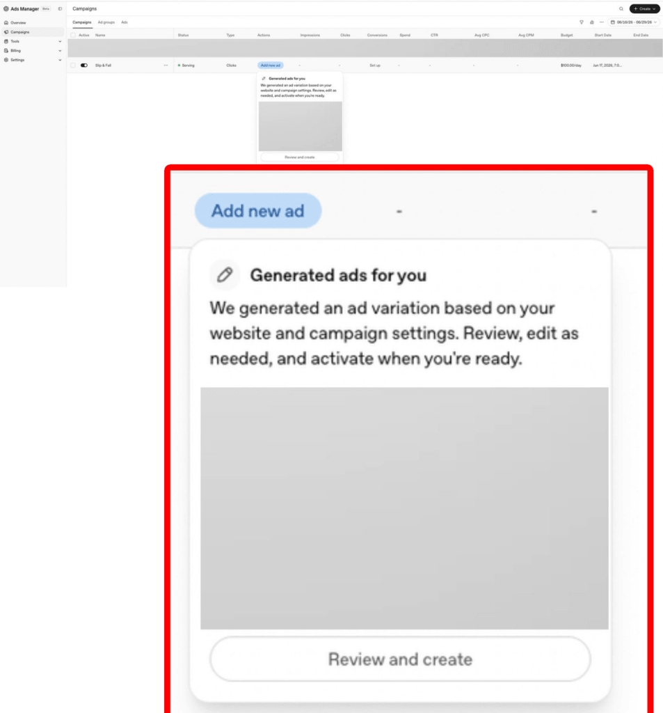 Neue Features ähnlich wie bei Google Ads